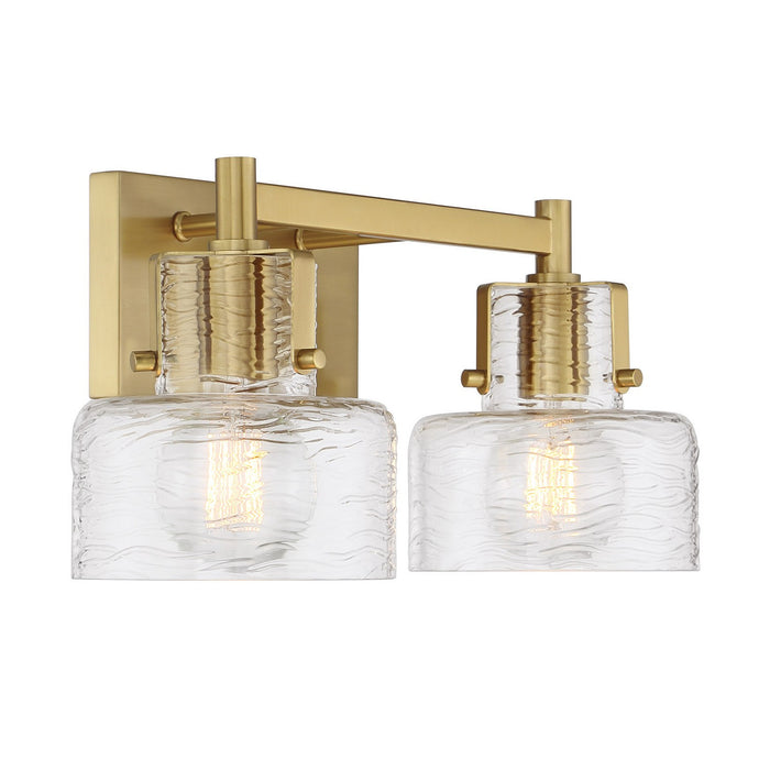 Savoy House 8-1030-2-322 Two Light Bathroom Vanity, Warm Brass