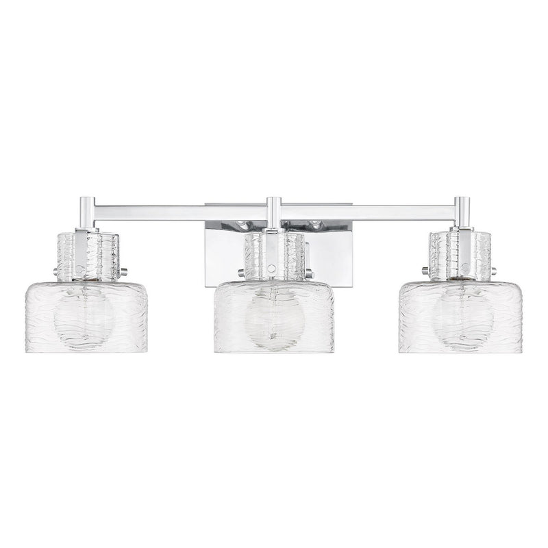 Savoy House 8-1030-3-11 Three Light Bathroom Vanity, Chrome