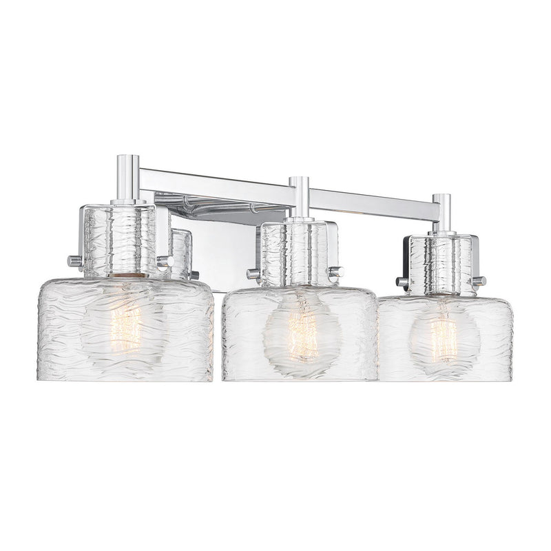 Savoy House 8-1030-3-11 Three Light Bathroom Vanity, Chrome