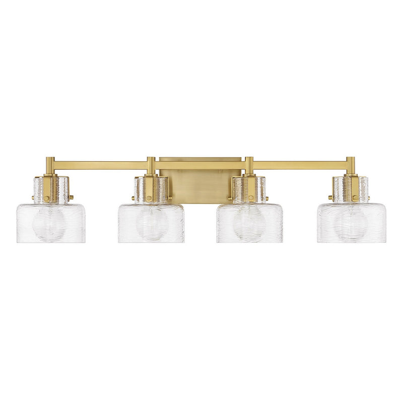 Savoy House 8-1030-4-322 Four Light Bathroom Vanity, Warm Brass