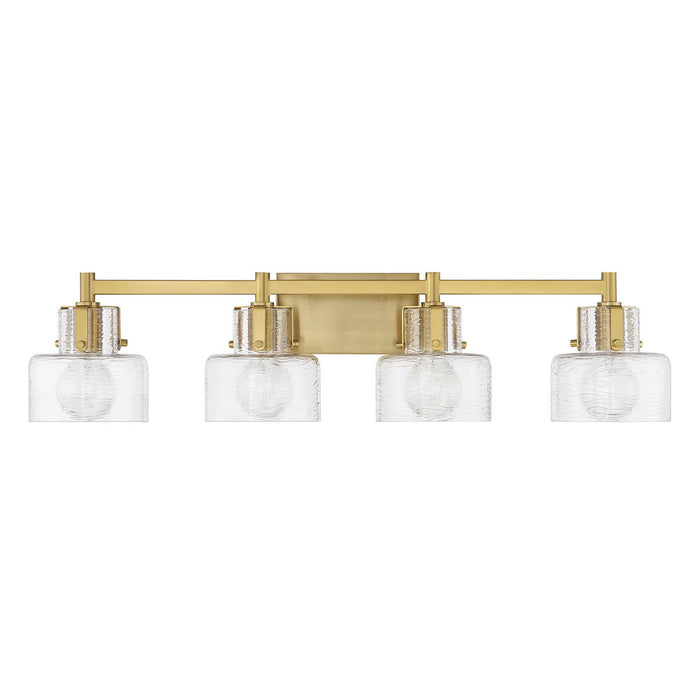 Savoy House 8-1030-4-322 Four Light Bathroom Vanity, Warm Brass