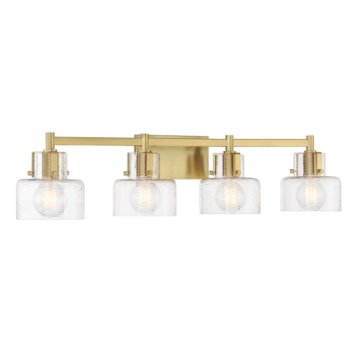 Savoy House 8-1030-4-322 Four Light Bathroom Vanity, Warm Brass