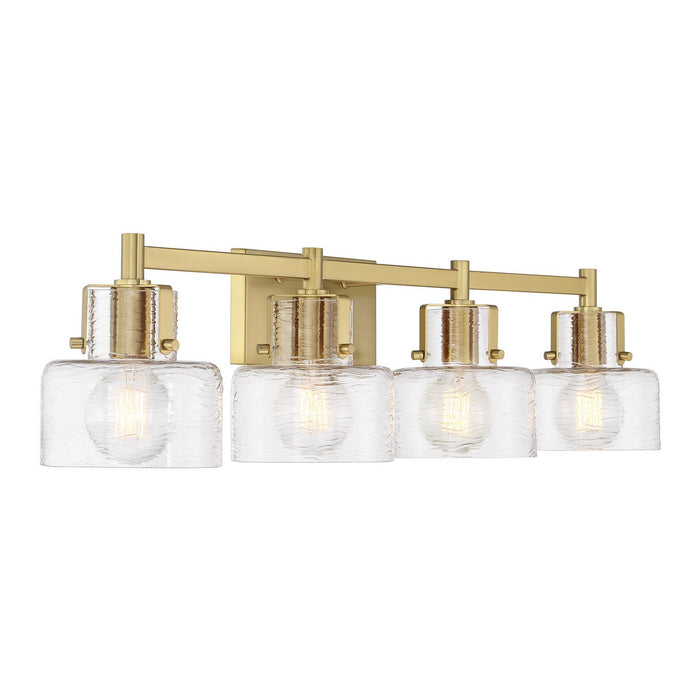 Savoy House 8-1030-4-322 Four Light Bathroom Vanity, Warm Brass