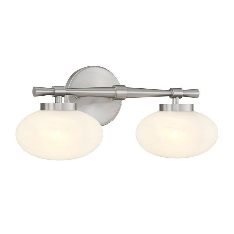 Savoy House 8-1050-2-SN Two Light Bathroom Vanity, Satin Nickel