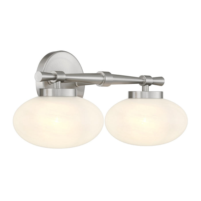 Savoy House 8-1050-2-SN Two Light Bathroom Vanity, Satin Nickel