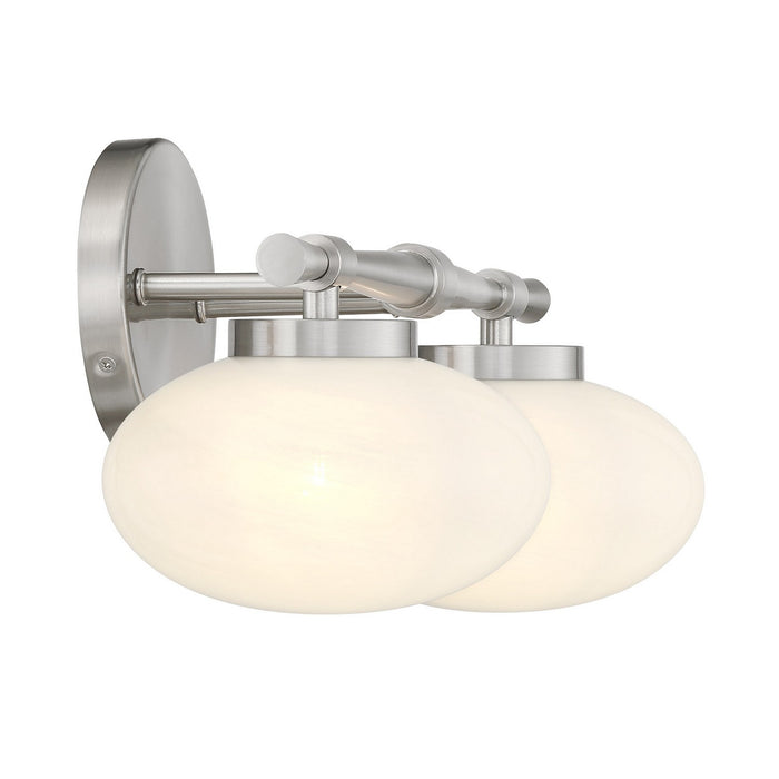 Savoy House 8-1050-2-SN Two Light Bathroom Vanity, Satin Nickel