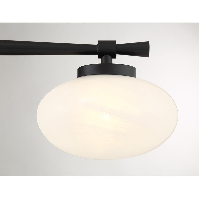 Savoy House 8-1050-3-BK Three Light Bathroom Vanity, Matte Black