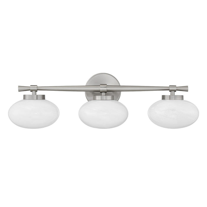 Savoy House 8-1050-3-SN Three Light Bathroom Vanity, Satin Nickel