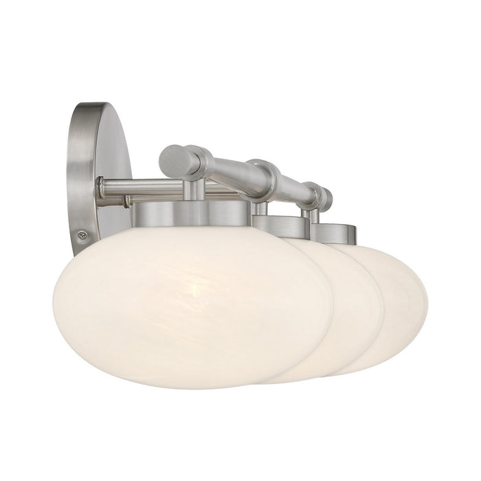Savoy House 8-1050-3-SN Three Light Bathroom Vanity, Satin Nickel