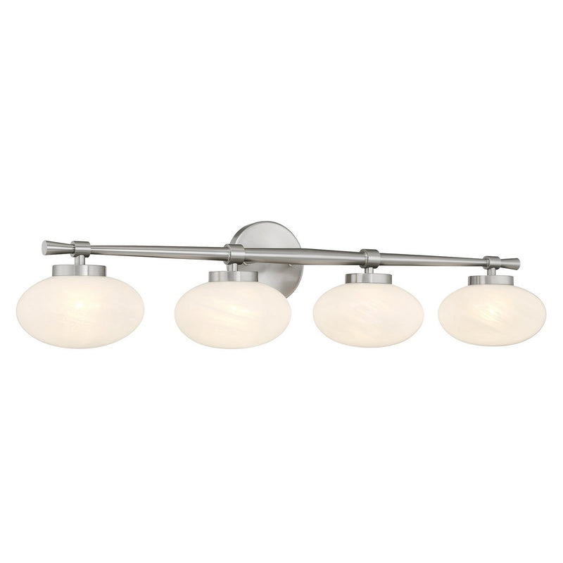 Savoy House 8-1050-4-SN Four Light Bathroom Vanity, Satin Nickel