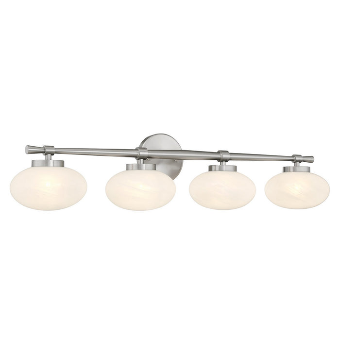 Savoy House 8-1050-4-SN Four Light Bathroom Vanity, Satin Nickel