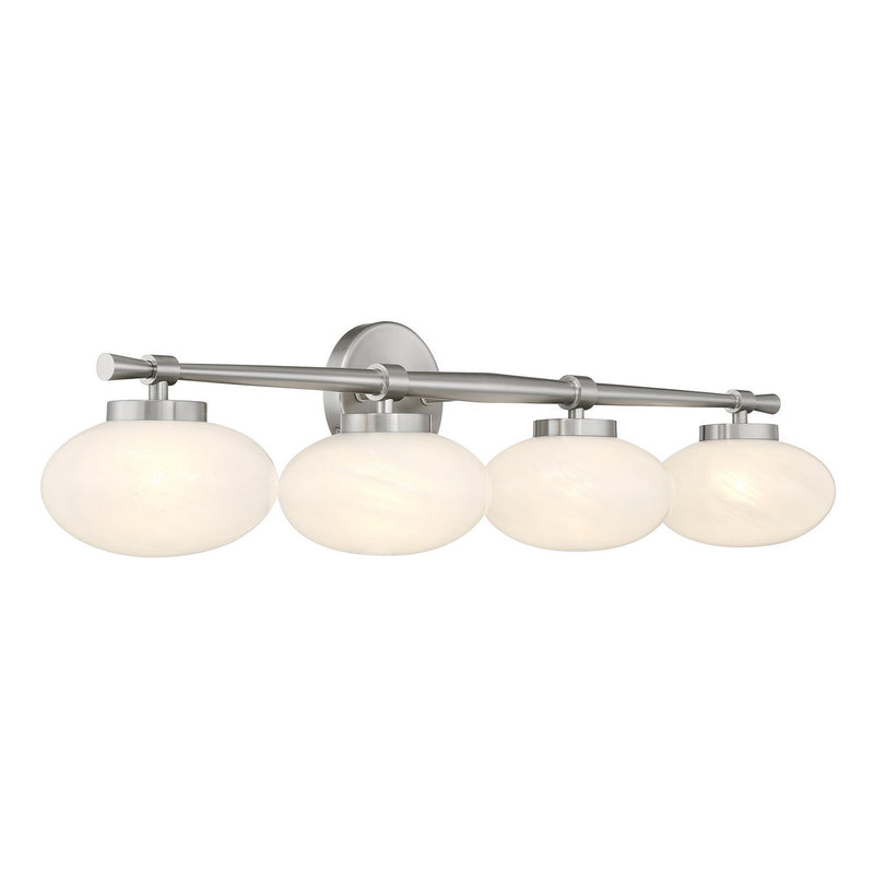 Savoy House 8-1050-4-SN Four Light Bathroom Vanity, Satin Nickel