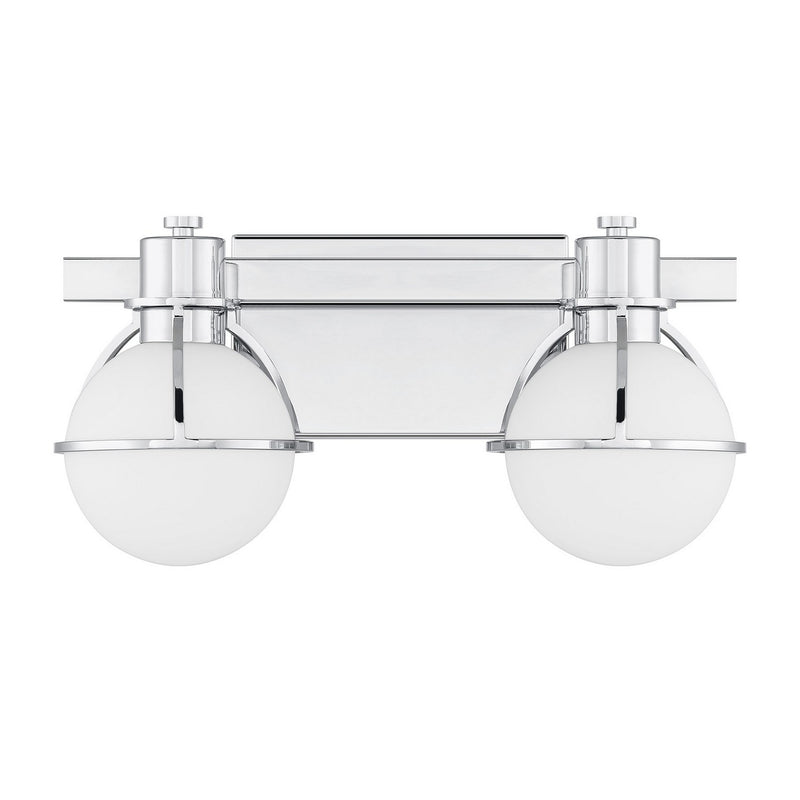 Savoy House 8-1060-2-11 Two Light Bathroom Vanity, Chrome