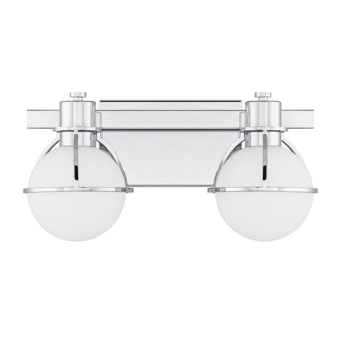 Savoy House 8-1060-2-11 Two Light Bathroom Vanity, Chrome