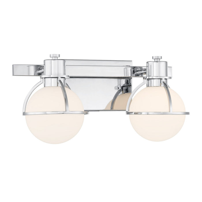 Savoy House 8-1060-2-11 Two Light Bathroom Vanity, Chrome