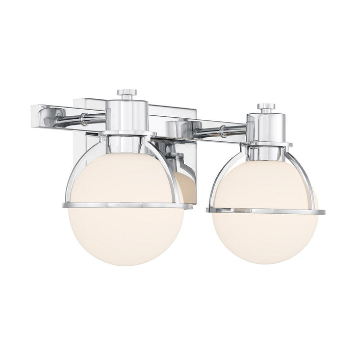 Savoy House 8-1060-2-11 Two Light Bathroom Vanity, Chrome
