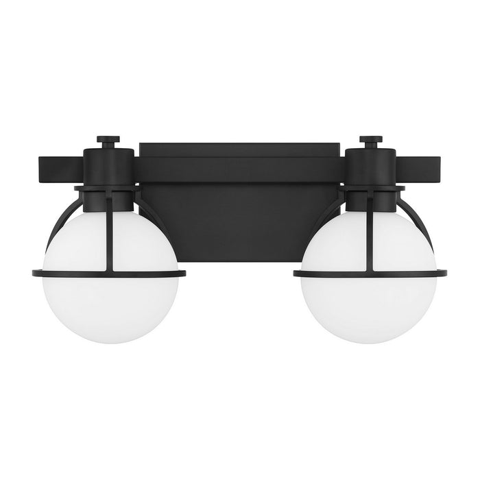 Savoy House 8-1060-2-BK Two Light Bathroom Vanity, Matte Black