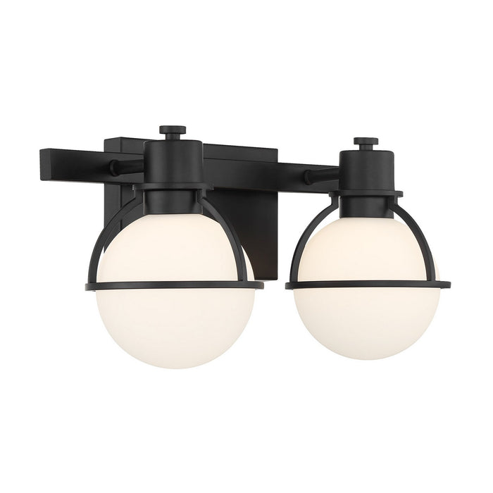 Savoy House 8-1060-2-BK Two Light Bathroom Vanity, Matte Black