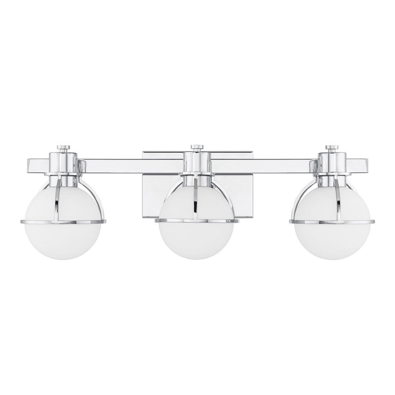 Savoy House 8-1060-3-11 Three Light Bathroom Vanity, Chrome