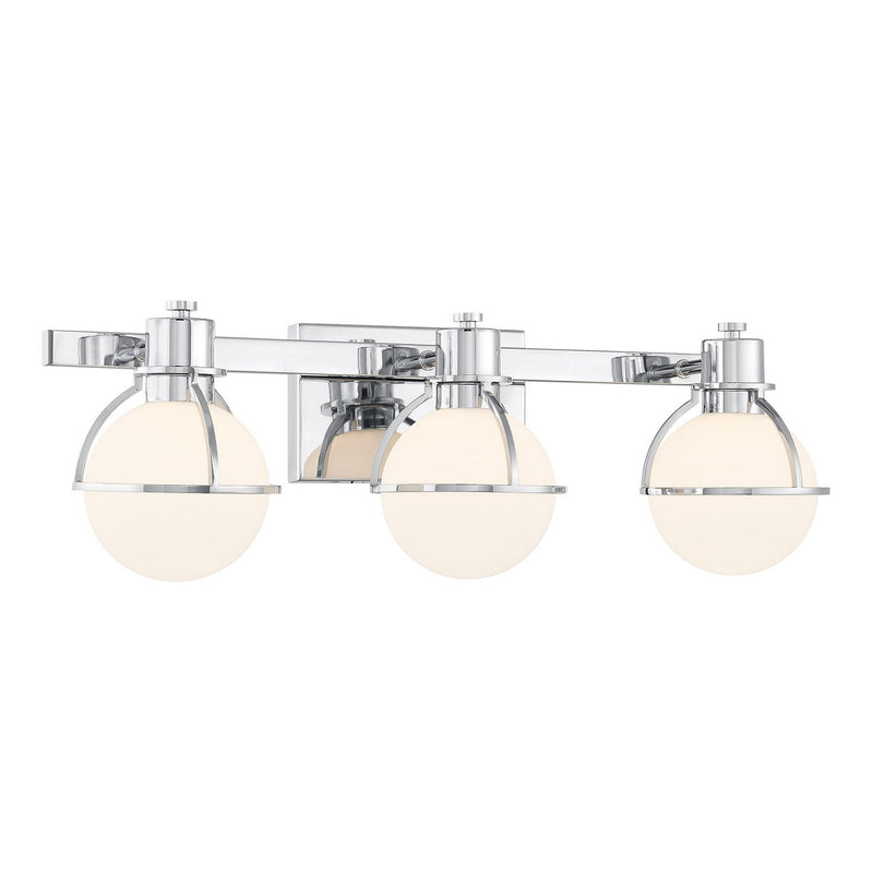 Savoy House 8-1060-3-11 Three Light Bathroom Vanity, Chrome