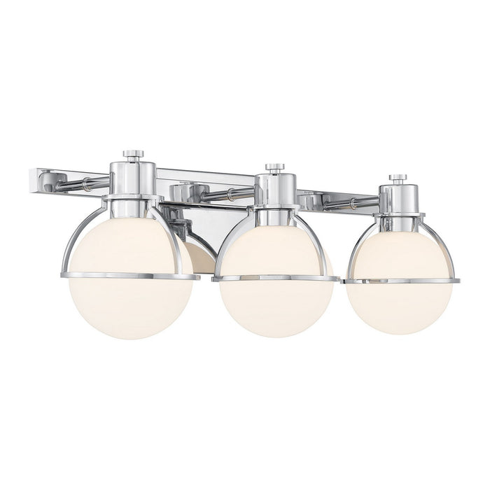 Savoy House 8-1060-3-11 Three Light Bathroom Vanity, Chrome