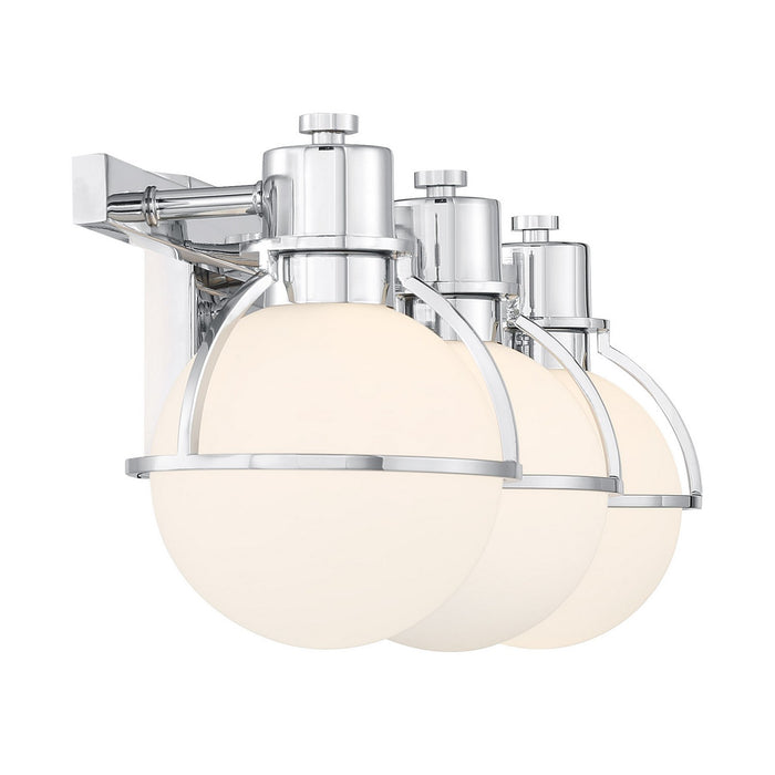Savoy House 8-1060-3-11 Three Light Bathroom Vanity, Chrome