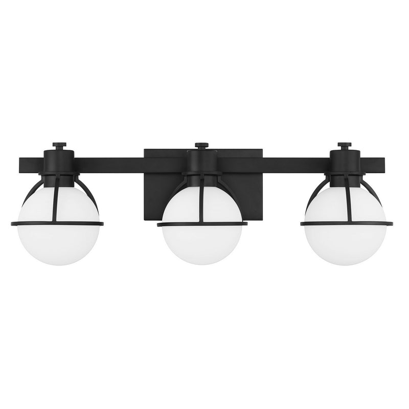 Savoy House 8-1060-3-BK Three Light Bathroom Vanity, Matte Black