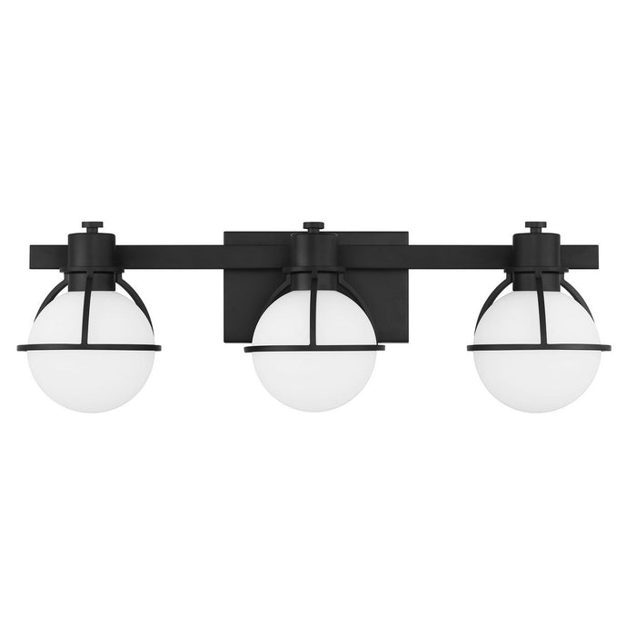 Savoy House 8-1060-3-BK Three Light Bathroom Vanity, Matte Black