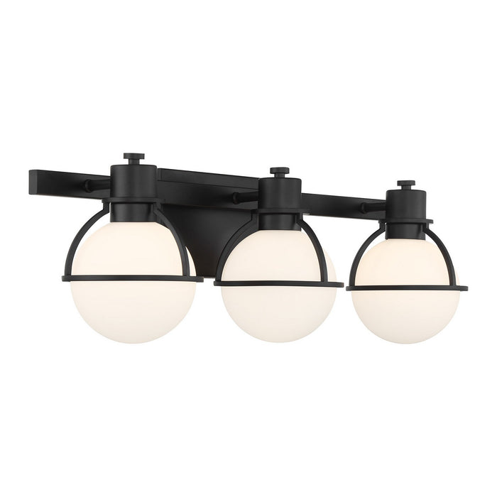 Savoy House 8-1060-3-BK Three Light Bathroom Vanity, Matte Black