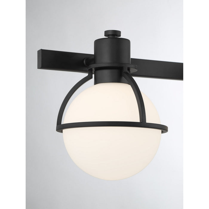 Savoy House 8-1060-3-BK Three Light Bathroom Vanity, Matte Black