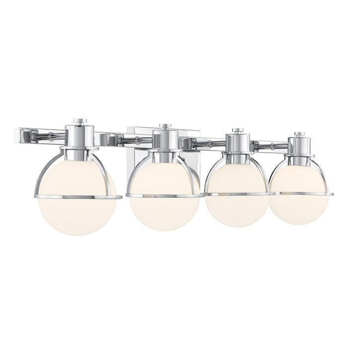 Savoy House 8-1060-4-11 Four Light Bathroom Vanity, Chrome