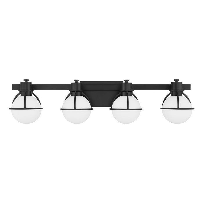 Savoy House 8-1060-4-BK Four Light Bathroom Vanity, Matte Black