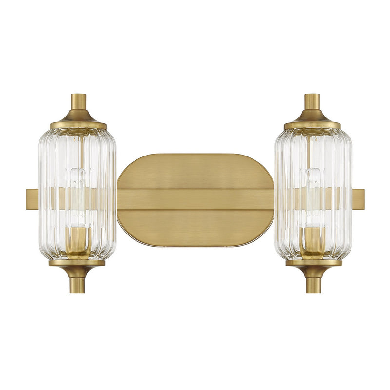 Savoy House 8-3024-2-322 Two Light Bathroom Vanity, Warm Brass