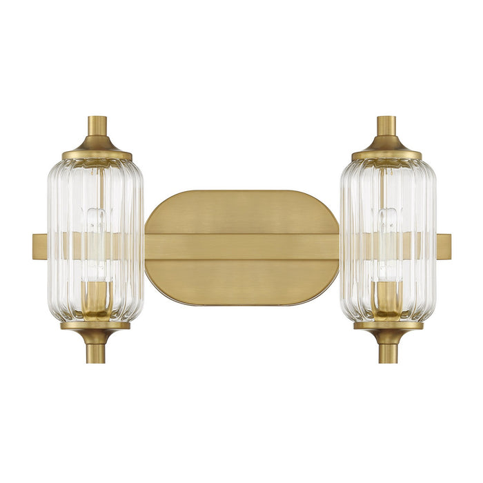 Savoy House 8-3024-2-322 Two Light Bathroom Vanity, Warm Brass