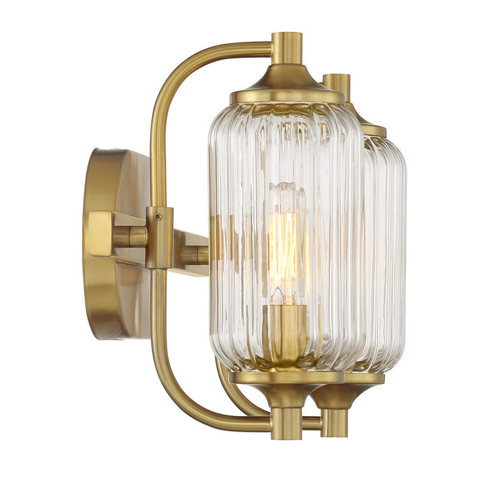 Savoy House 8-3024-2-322 Two Light Bathroom Vanity, Warm Brass