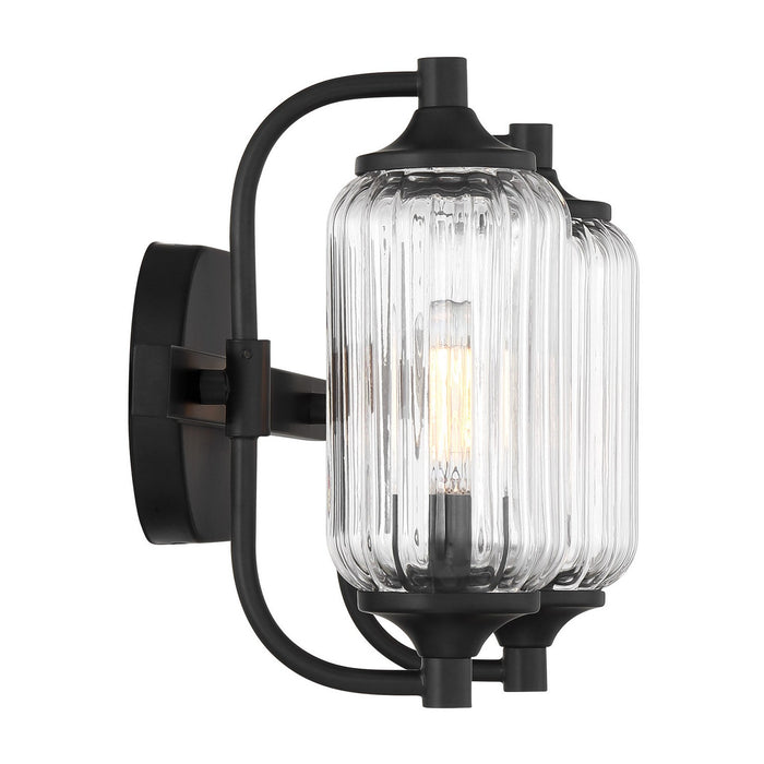 Savoy House 8-3024-2-BK Two Light Bathroom Vanity, Matte Black