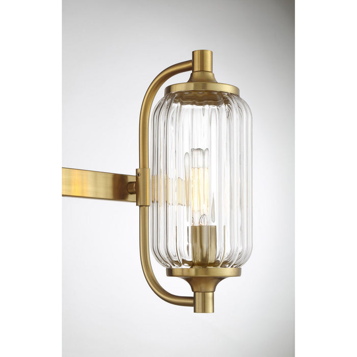 Savoy House 8-3024-3-322 Three Light Bathroom Vanity, Warm Brass