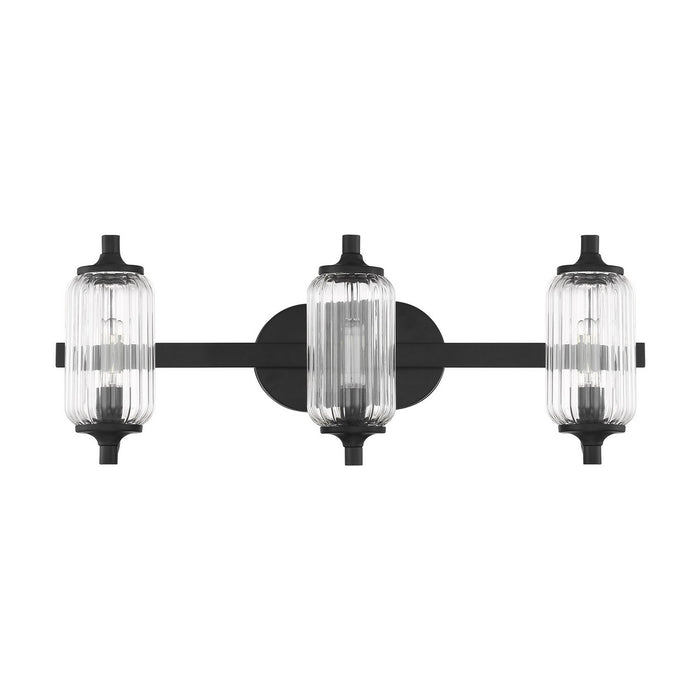 Savoy House 8-3024-3-BK Three Light Bathroom Vanity, Matte Black