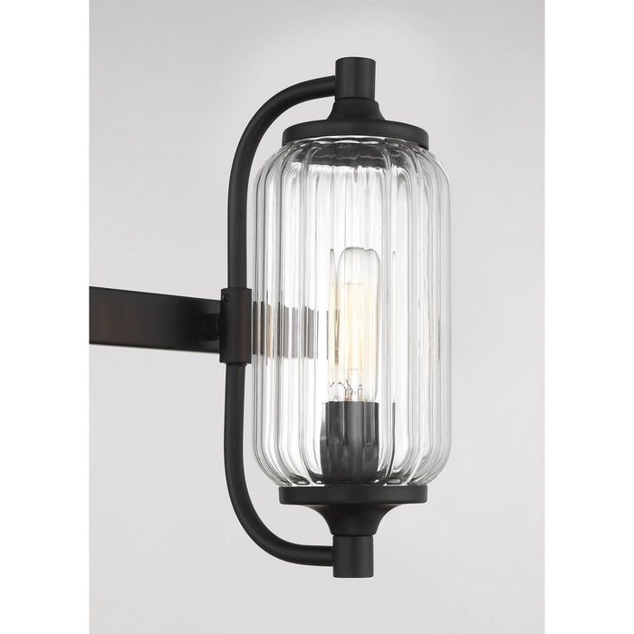 Savoy House 8-3024-3-BK Three Light Bathroom Vanity, Matte Black