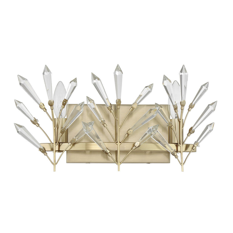 Savoy House 8-4075-2-127 Two Light Bathroom Vanity, Noble Brass