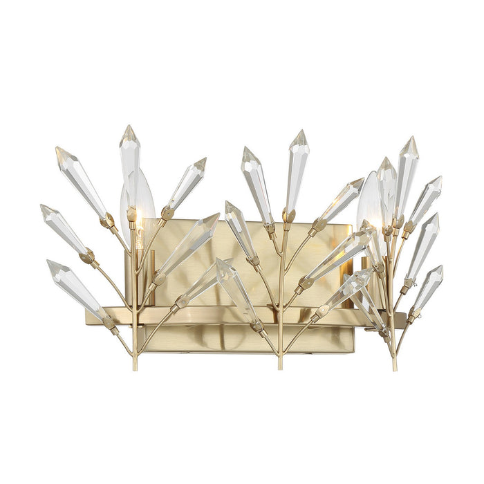 Savoy House 8-4075-2-127 Two Light Bathroom Vanity, Noble Brass
