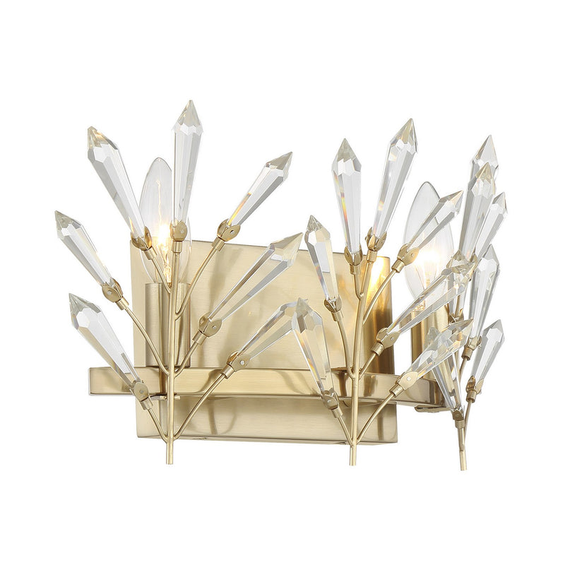 Savoy House 8-4075-2-127 Two Light Bathroom Vanity, Noble Brass