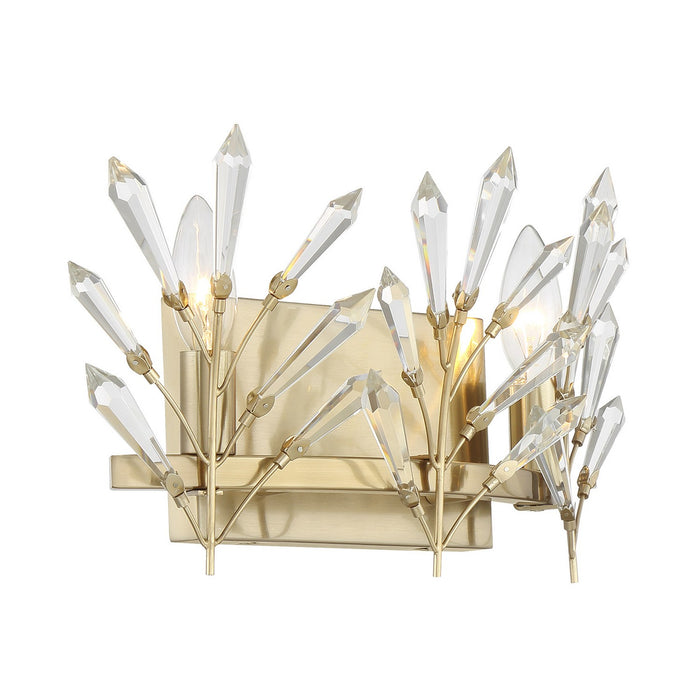 Savoy House 8-4075-2-127 Two Light Bathroom Vanity, Noble Brass