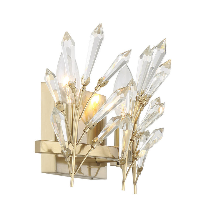 Savoy House 8-4075-2-127 Two Light Bathroom Vanity, Noble Brass