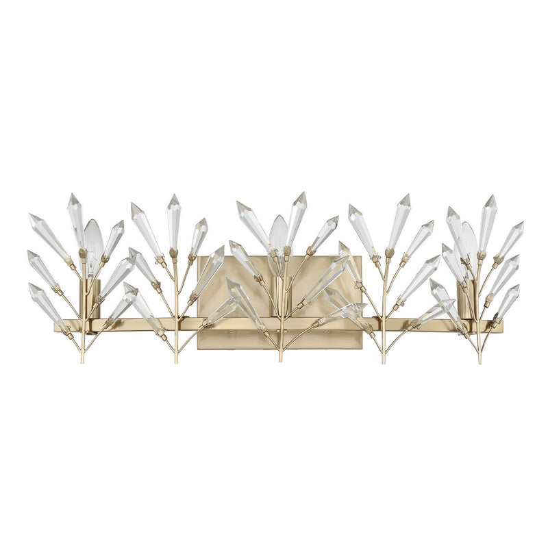 Savoy House 8-4075-3-127 Three Light Bathroom Vanity, Noble Brass