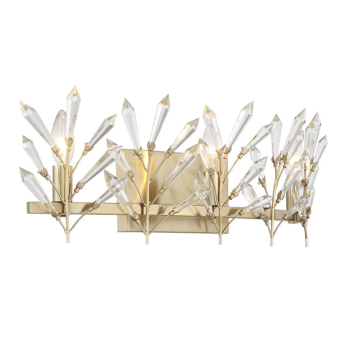 Savoy House 8-4075-3-127 Three Light Bathroom Vanity, Noble Brass
