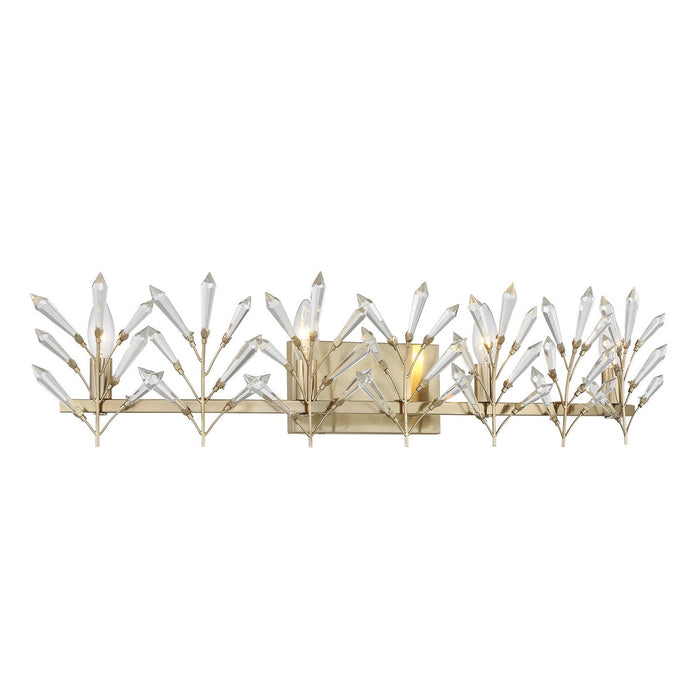 Savoy House 8-4075-4-127 Four Light Bathroom Vanity, Noble Brass