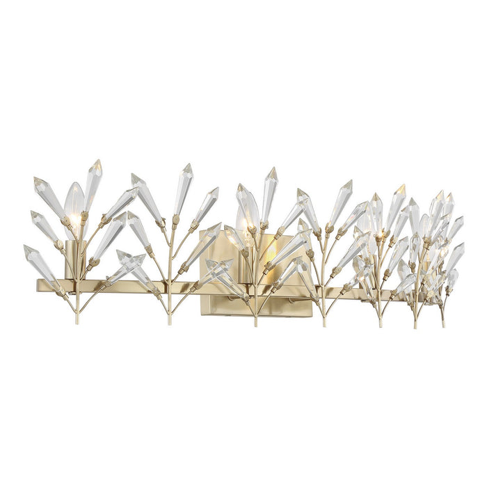 Savoy House 8-4075-4-127 Four Light Bathroom Vanity, Noble Brass
