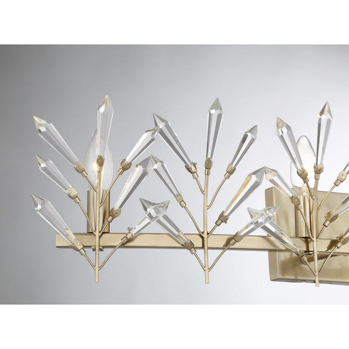 Savoy House 8-4075-4-127 Four Light Bathroom Vanity, Noble Brass