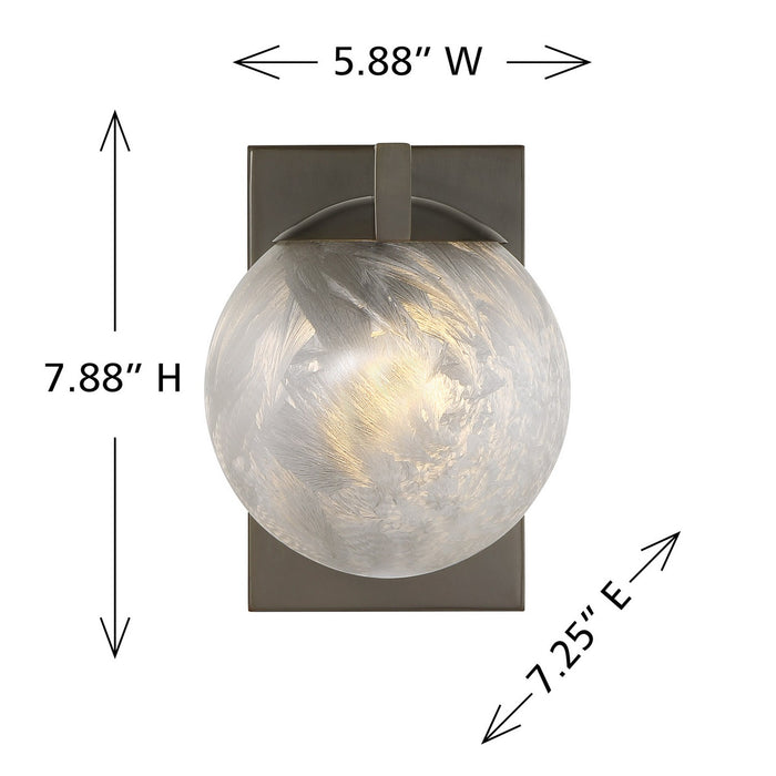 Savoy House 9-1017-1-15 One Light Wall Sconce, Mediterranean Bronze